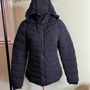 💰 Nautical water resistant comfort stretch packable puffer hoodie zip up jacket